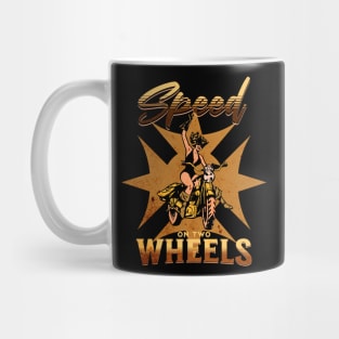 Speed On Two Wheels Motorcycle Racer Mug